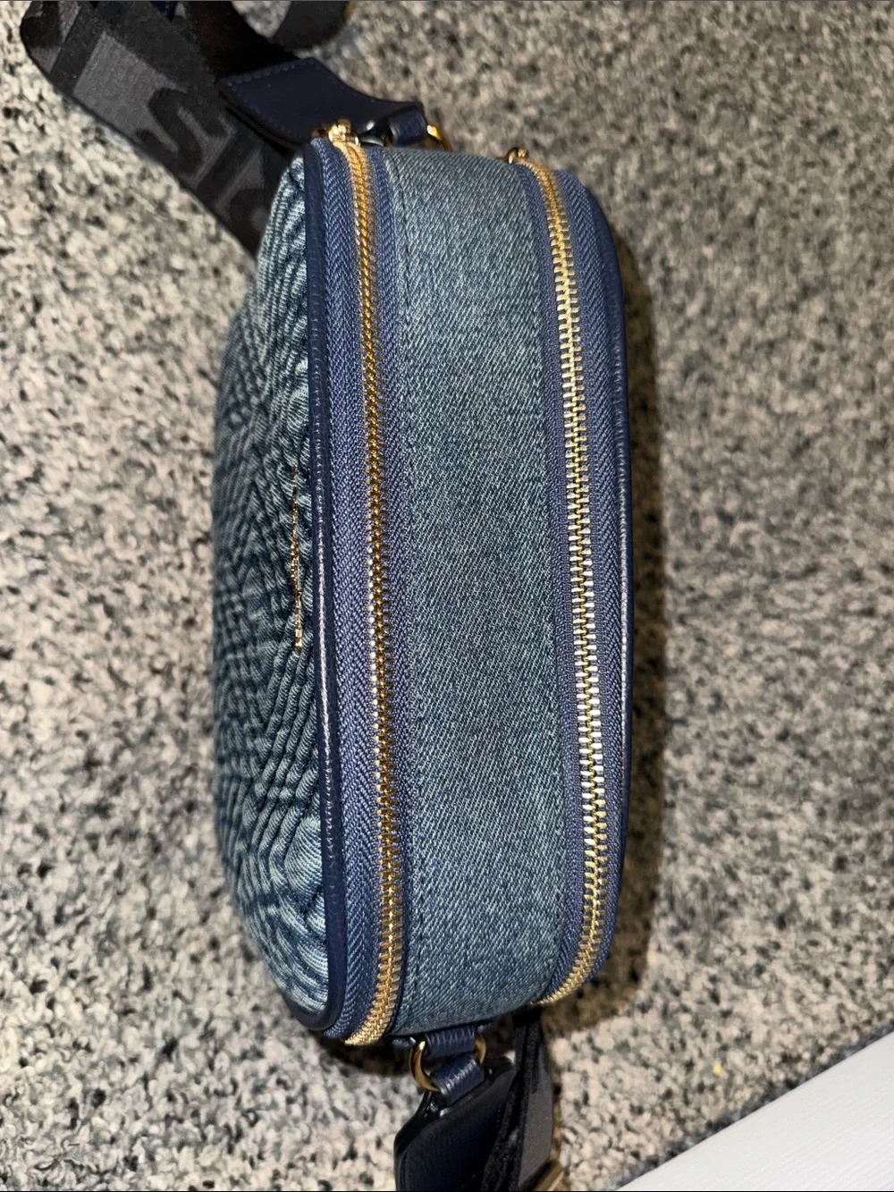 Karl Lagerfeld Denim Crossbody Camera Bag
